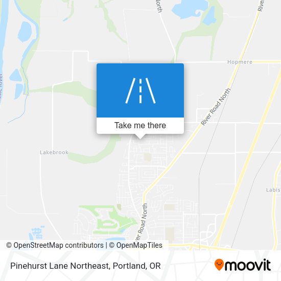Pinehurst Lane Northeast map