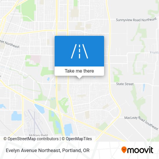 Evelyn Avenue Northeast map