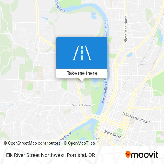 Elk River Street Northwest map
