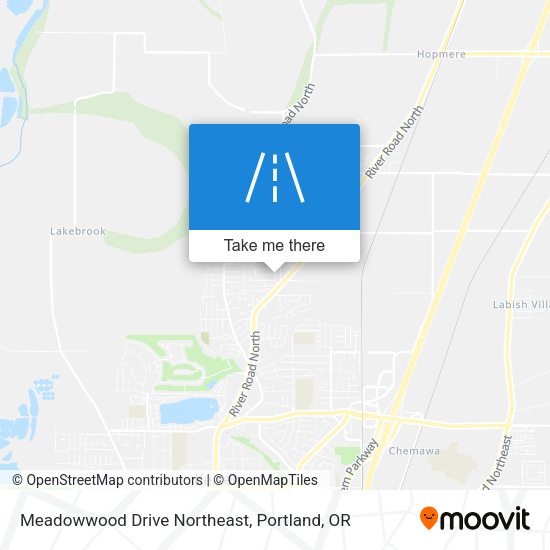 Meadowwood Drive Northeast map