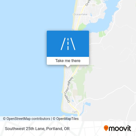Southwest 25th Lane map