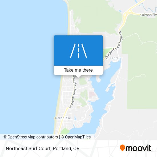 Northeast Surf Court map