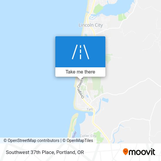 Southwest 37th Place map