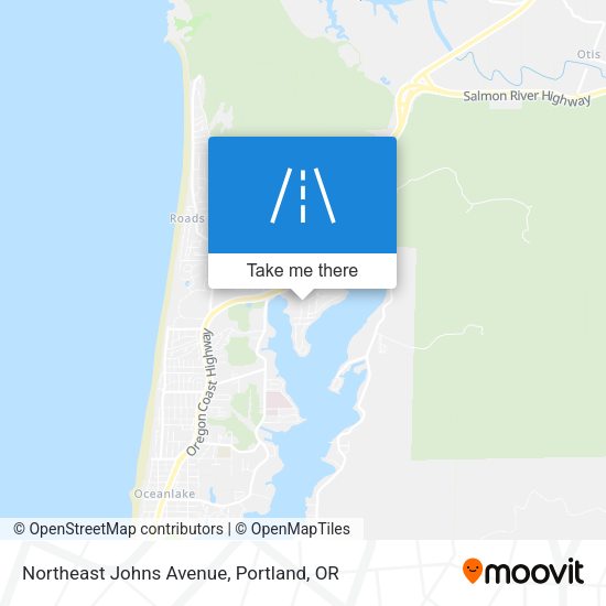Northeast Johns Avenue map