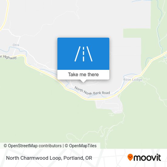 North Charmwood Loop map