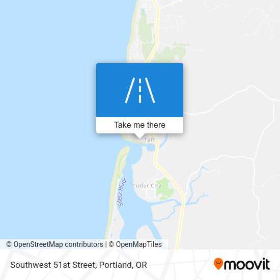 Southwest 51st Street map