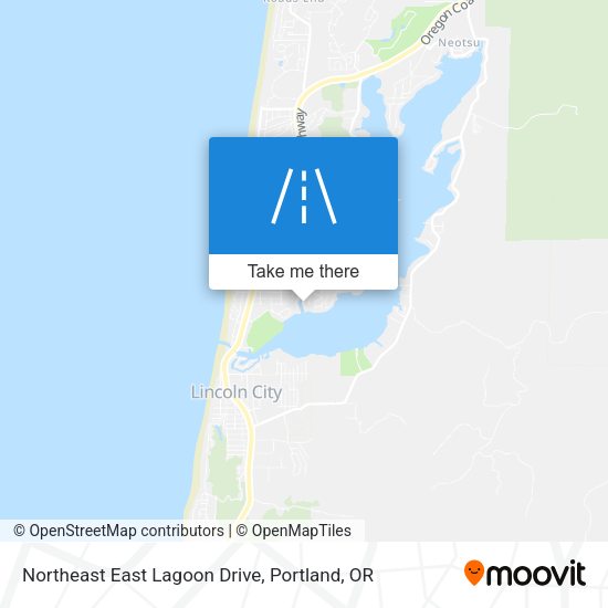 Northeast East Lagoon Drive map