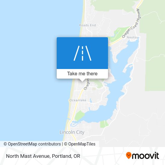 North Mast Avenue map