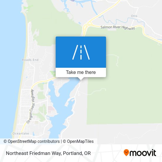 Northeast Friedman Way map