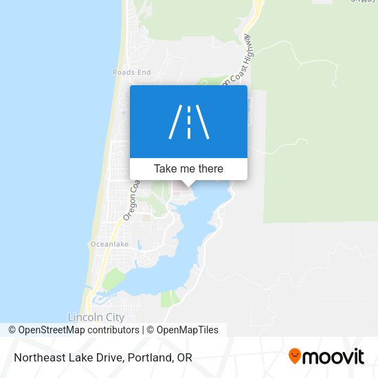 Northeast Lake Drive map