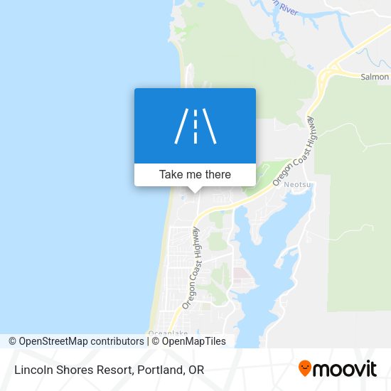 Lincoln Shores Resort map