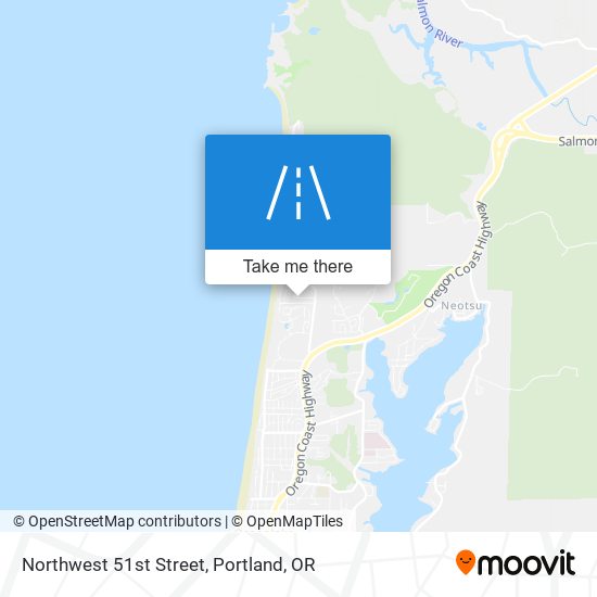 Northwest 51st Street map