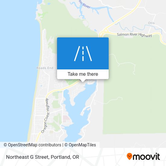 Mapa de Northeast G Street