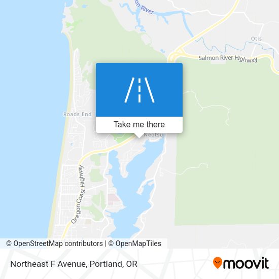 Mapa de Northeast F Avenue