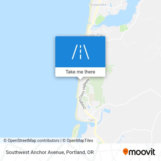 Southwest Anchor Avenue map