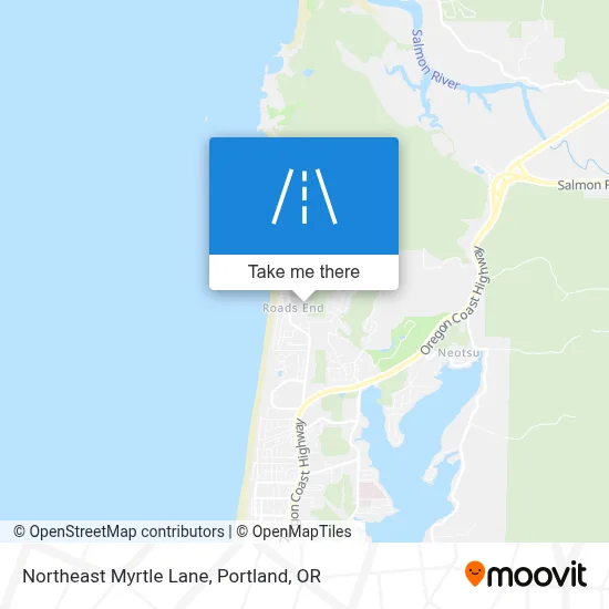 Northeast Myrtle Lane map
