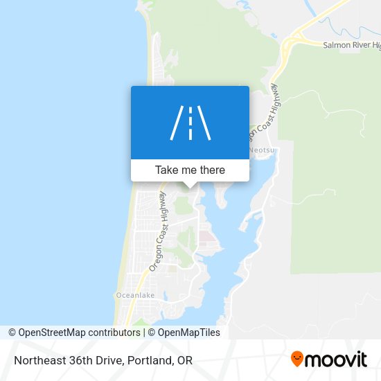 Northeast 36th Drive map