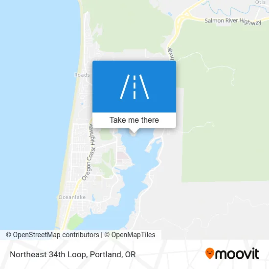 Northeast 34th Loop map