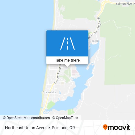 Northeast Union Avenue map
