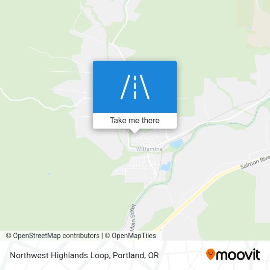 Northwest Highlands Loop map