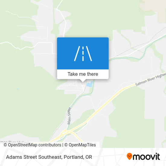 Adams Street Southeast map