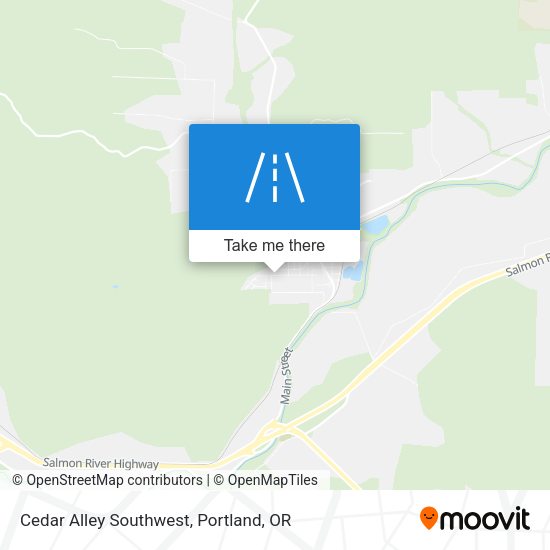 Cedar Alley Southwest map