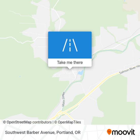 Southwest Barber Avenue map