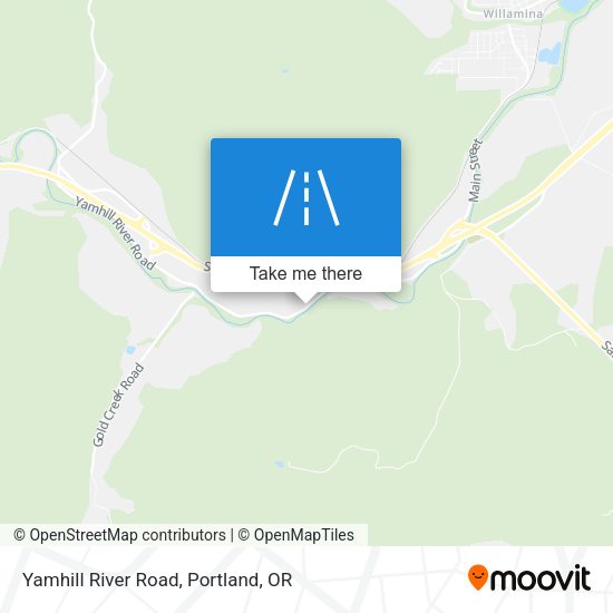 Yamhill River Road map