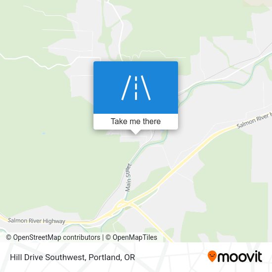 Mapa de Hill Drive Southwest
