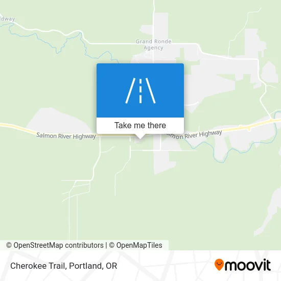Cherokee Trail map