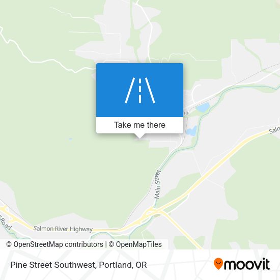 Pine Street Southwest map