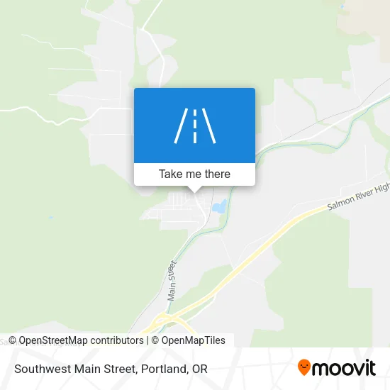 Southwest Main Street map