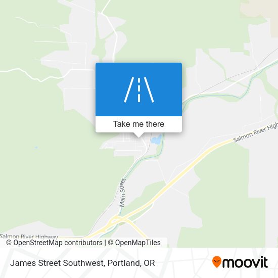 Mapa de James Street Southwest
