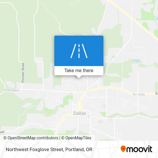 Mapa de Northwest Foxglove Street