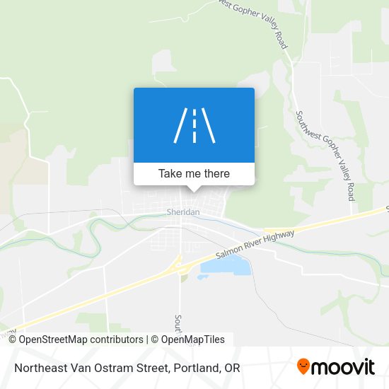 Mapa de Northeast Van Ostram Street
