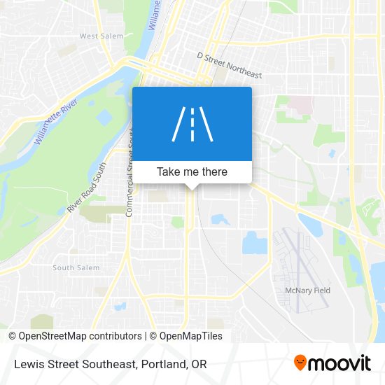 Mapa de Lewis Street Southeast