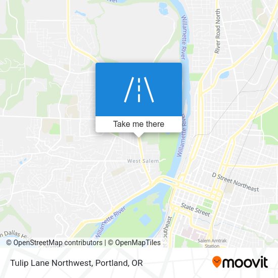 Tulip Lane Northwest map