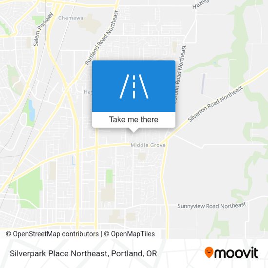 Silverpark Place Northeast map