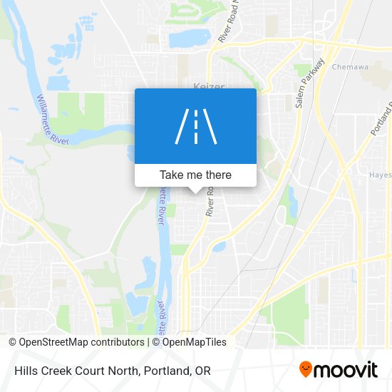 Mapa de Hills Creek Court North