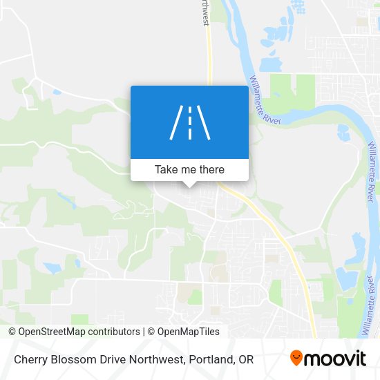 Cherry Blossom Drive Northwest map