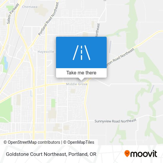 Mapa de Goldstone Court Northeast