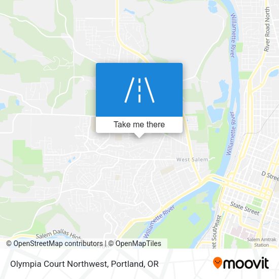 Olympia Court Northwest map