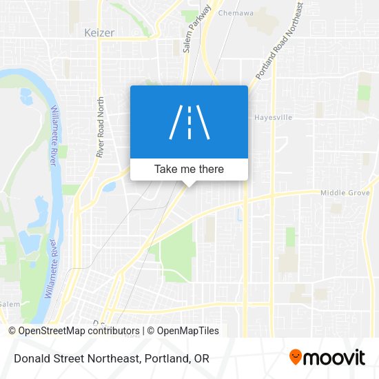Mapa de Donald Street Northeast