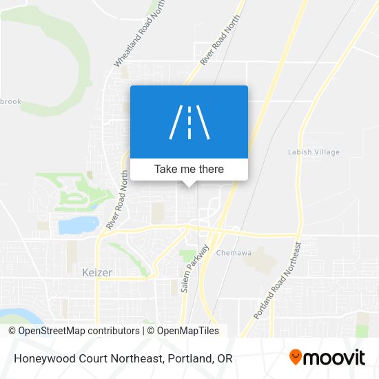 Honeywood Court Northeast map