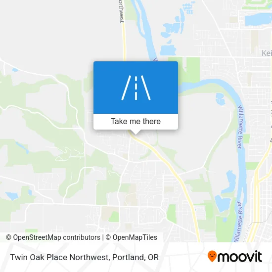 Twin Oak Place Northwest map