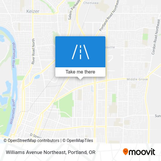 Williams Avenue Northeast map