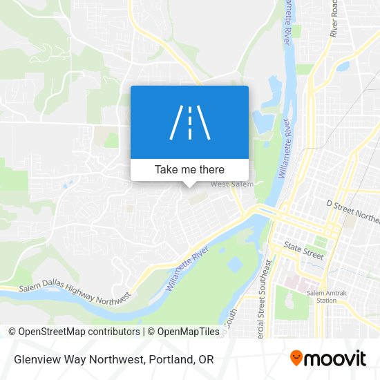 Mapa de Glenview Way Northwest