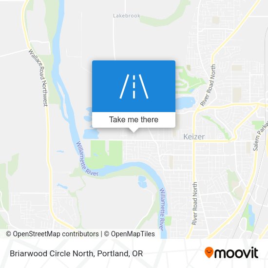 Briarwood Circle North map