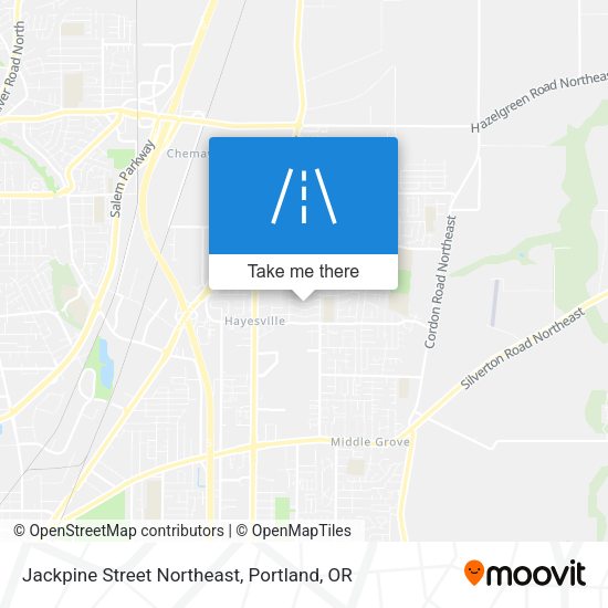 Jackpine Street Northeast map