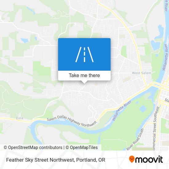 Feather Sky Street Northwest map